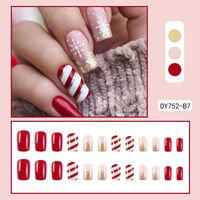 Cute French Style Sweet Cartoon Starry Sky Flower Plastic Nail Patches 1 Piece sku image 15