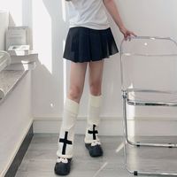 Women's Casual Solid Color Polyacrylonitrile Fiber Rib-knit Over The Knee Socks A Pair main image 4