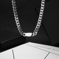 Einfacher Stil Geometrisch Einfarbig Titan Stahl Unisex Halskette main image 1