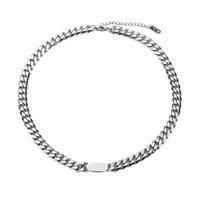 Einfacher Stil Geometrisch Einfarbig Titan Stahl Unisex Halskette sku image 3