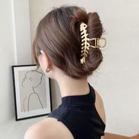 Vintage Style Fish Bone Alloy Plating Hair Claws main image 4
