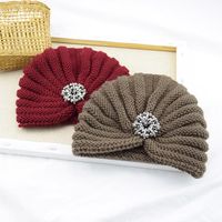 Women's Basic Solid Color Eaveless Wool Cap main image 3