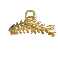 Vintage Style Fish Bone Alloy Plating Hair Claws main image 3