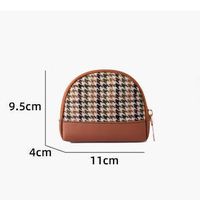 Unisex Houndstooth Pu Leather Zipper Wallets main image 2