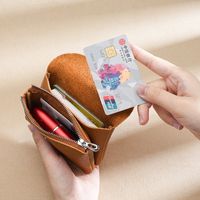 Women's Solid Color Leather Buckle Coin Purses main image 5