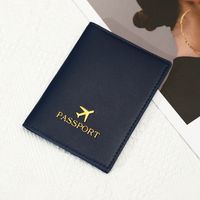 Unisex Basic Solid Color Pu Leather Passport Holders sku image 1