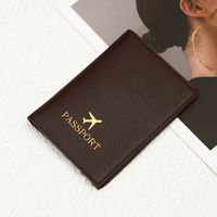Unisex Basic Solid Color Pu Leather Passport Holders sku image 6