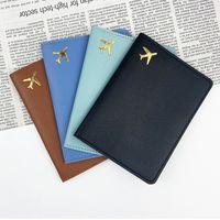 Unisex Elegant Solid Color Pu Leather Passport Holders main image 1