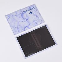 Unisex Elegant Letter Solid Color Pu Leather Passport Holders sku image 3