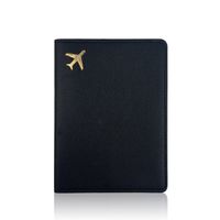 Unisex Elegant Solid Color Pu Leather Passport Holders main image 4