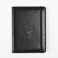 Unisex Basic Letter Flower Pu Leather Passport Holders sku image 7