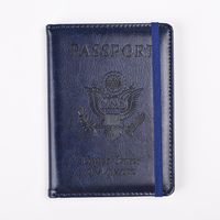 Unisex Basic Letter Flower Pu Leather Passport Holders sku image 6