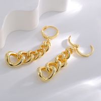 1 Pair Bohemian Beach Solid Color Tortoise Plating Copper 18k Gold Plated Drop Earrings main image 4