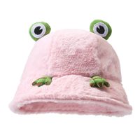 Women's Cartoon Style Cute Frog Wide Eaves Bucket Hat sku image 4