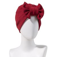 Women's Basic Solid Color Bowknot Eaveless Nationality-featured Cap sku image 4