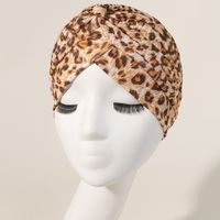 Women's Basic Leopard Eaveless Sleeve Cap sku image 7