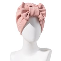 Women's Basic Solid Color Bowknot Eaveless Nationality-featured Cap sku image 6