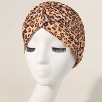 Women's Basic Leopard Eaveless Sleeve Cap sku image 5