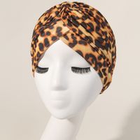 Women's Basic Leopard Eaveless Sleeve Cap sku image 6