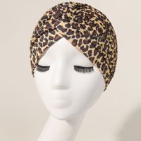 Women's Basic Leopard Eaveless Sleeve Cap sku image 4