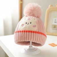 Children Unisex Cartoon Style Cute Simple Style Solid Color Wool Cap main image 4