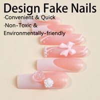 Sweet Bow Knot Plastic Nail Patches 1 Set main image 2