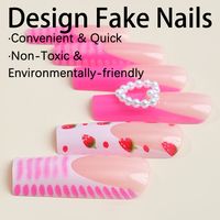 Sweet Bow Knot Plastic Nail Patches 1 Set main image 2