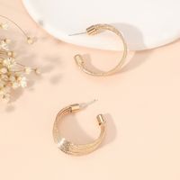 1 Pair Simple Style Classic Style Geometric Plating Alloy Gold Plated Earrings main image 4