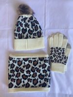 Women's Vintage Style Leopard Wool Cap sku image 2