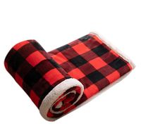 Retro Plaid Polyester Blanket sku image 1