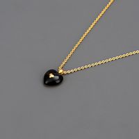 Retro Heart Shape Copper Plating Pendant Necklace sku image 1