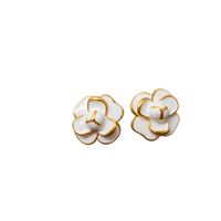1 Pair Chinoiserie Vintage Style Flower Copper Ear Studs main image 2