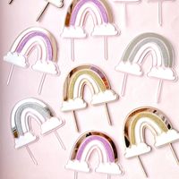 Birthday Cartoon Style Cute Rainbow Arylic Party Birthday Cake Decorating Supplies main image 1