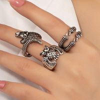 Hip-hop Punk Cool Style Owl Alloy Unisex Open Rings main image 1
