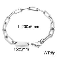 Stainless Steel 18K Gold Plated Simple Style Solid Color Bracelets Necklace sku image 1
