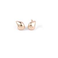1 Pair Simple Style Classic Style Moon Plating Copper 18k Gold Plated Ear Studs main image 4