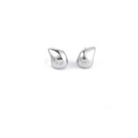 1 Pair Simple Style Classic Style Moon Plating Copper 18k Gold Plated Ear Studs main image 5