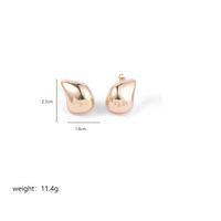 1 Pair Simple Style Classic Style Moon Plating Copper 18k Gold Plated Ear Studs sku image 1