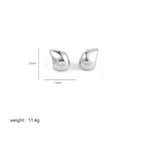 1 Pair Simple Style Classic Style Moon Plating Copper 18k Gold Plated Ear Studs sku image 2
