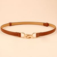 Simple Style Rectangle Pu Leather Alloy Patent Leather Women's Leather Belts 1 Piece sku image 11