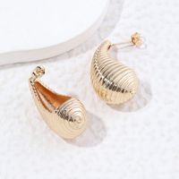 1 Pair Modern Style Simple Style Water Droplets Plating Copper 18k Gold Plated White Gold Plated Ear Studs main image 4