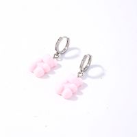 1 Pair Cute Sweet Simple Style Bear Arylic Drop Earrings main image 6
