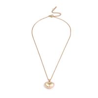 Stainless Steel 18K Gold Plated Simple Style Classic Style Polishing Plating Heart Shape Pendant Necklace main image 8