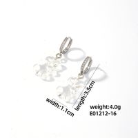 1 Pair Cute Sweet Simple Style Bear Arylic Drop Earrings sku image 4