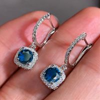 New Exquisite Micro-inlaid Zircon Wild Ear Buckle European And American Copper Ear Accessories sku image 3