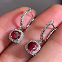 New Exquisite Micro-inlaid Zircon Wild Ear Buckle European And American Copper Ear Accessories sku image 2