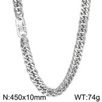 Simple Style Geometric Stainless Steel Bracelets Necklace sku image 2