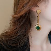 Wholesale Jewelry Classic Style Water Droplets Metal Enamel Drop Earrings main image 4