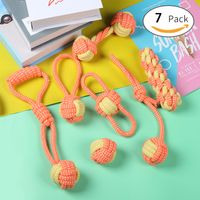 Simple Style Cotton Rope Solid Color Pet Toys sku image 21