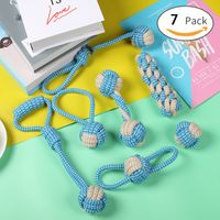 Simple Style Cotton Rope Solid Color Pet Toys sku image 22